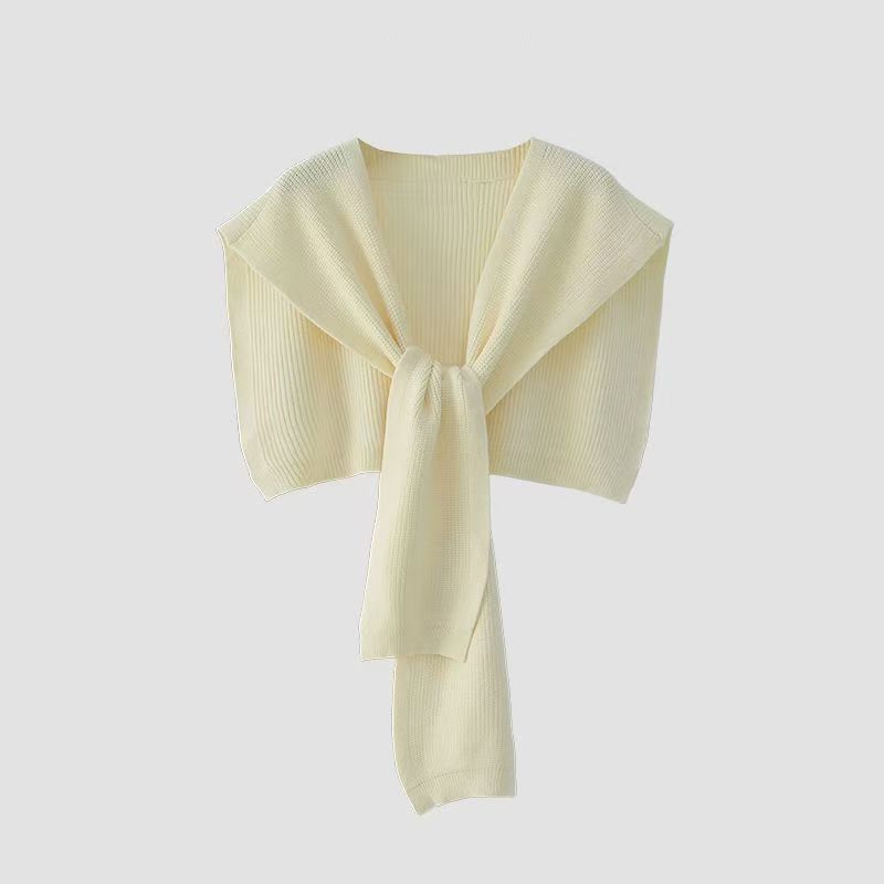 T229 Spring and Autumn knitted shawl outerwear for women 2025 new coat fashion versatile waistcoat scarf