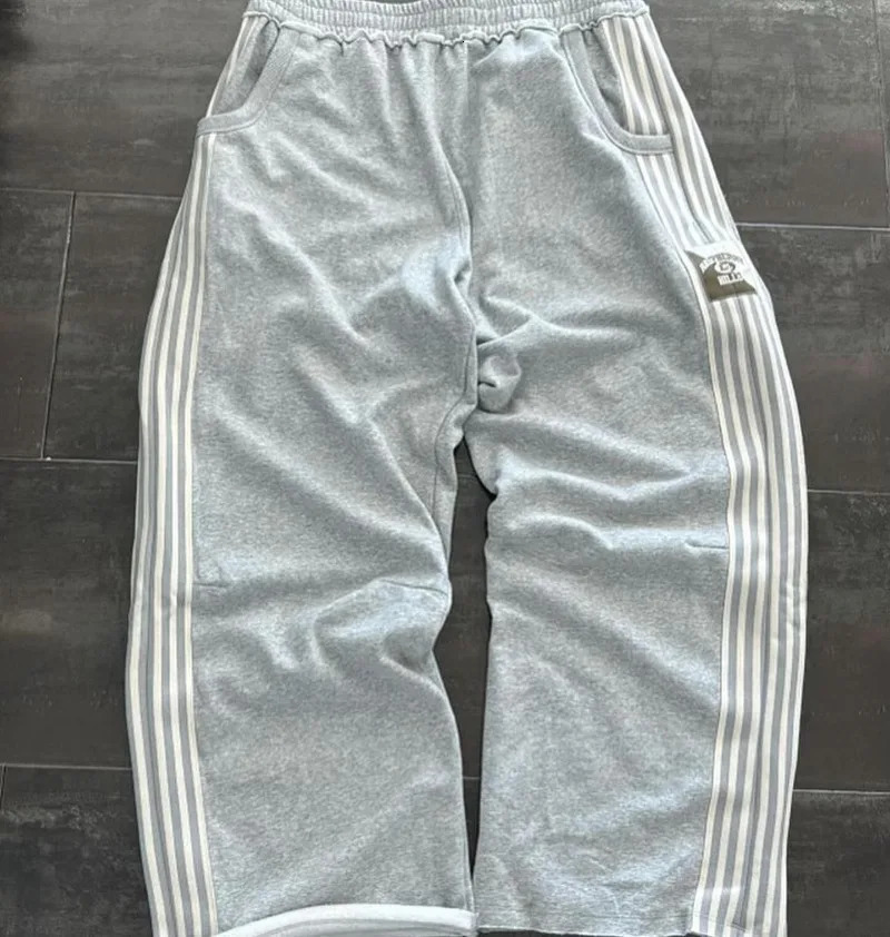 Vintage Multi-Pocket Loose Straight Overall Ins American Vibe Fenggao Street Men Loose Versatile Assault Mop Pant 250304