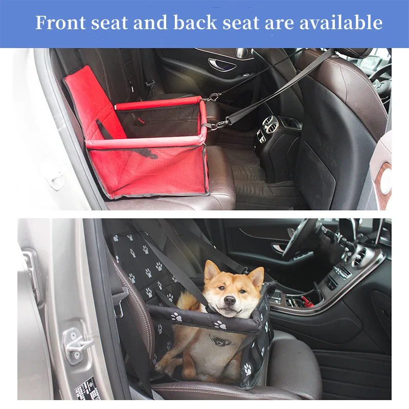 Pet Car Bed Carrier Safety Seat Bag Waterproof Basket Folding Hammock Carriers Bag For Cat Dogs Safety Travelling Mesh Bags Pad
