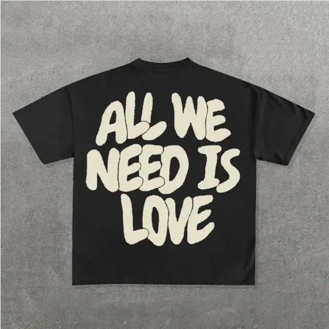 Men's Women's T-shirts Printing Latest Edition Double-sided Print Sports Tees Brother Gothic Oversized T-shirt Street Top Y2k Clothes