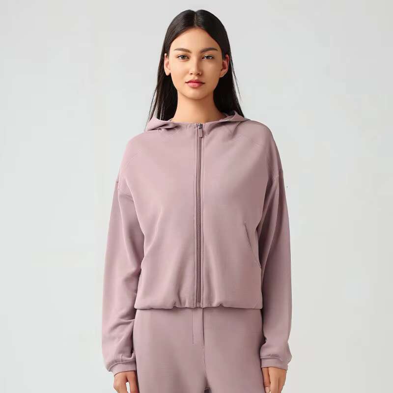 2024 New Women's Loose Casual Hoodie Running Hooded Coat