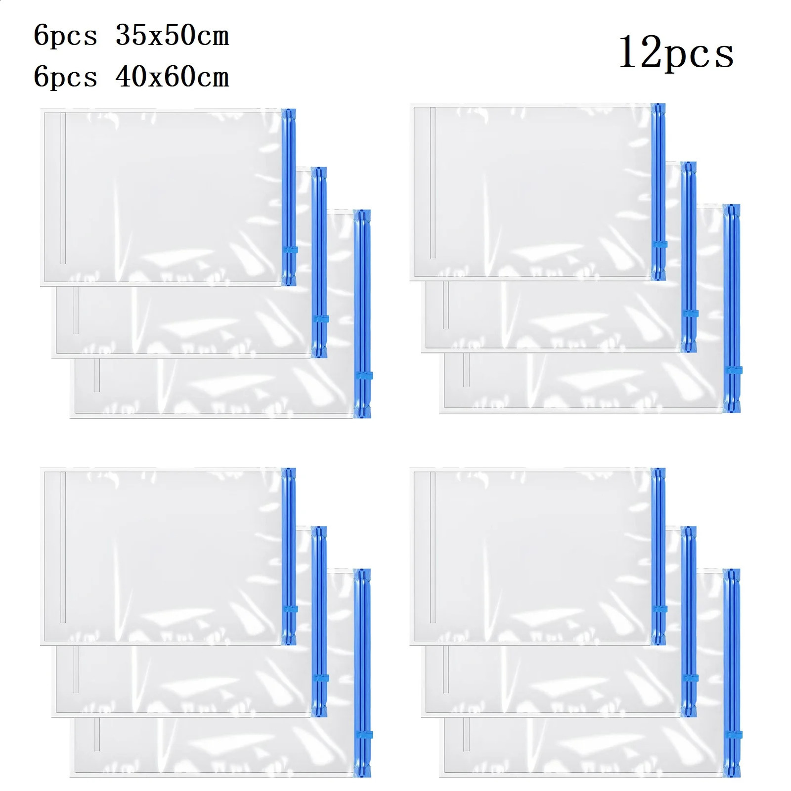 Ship from US 12 Squeezing Travel Vacuum Space Protection Bags Save for Home Moving Academy in Your Luggage n 250305FBB