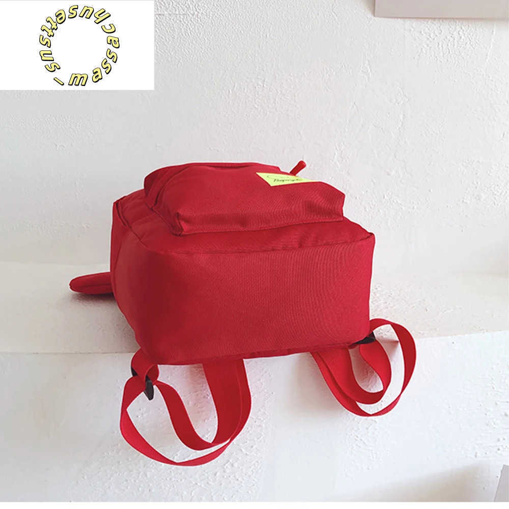 Backpacks Candy Color Personalized Kindergarten Schoolbag Embroidered Name Cartoon Cute Boys Girls Schoolbag Custom Baby Traveling Bag Y250305BD0I
