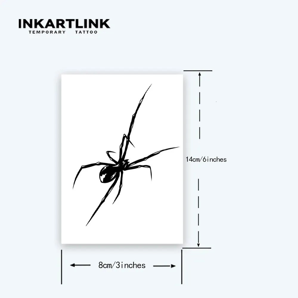 Spider Temporary TattooLasts To 15 Days Technology Magic Waterproof Semi Permanent Sticker 250219