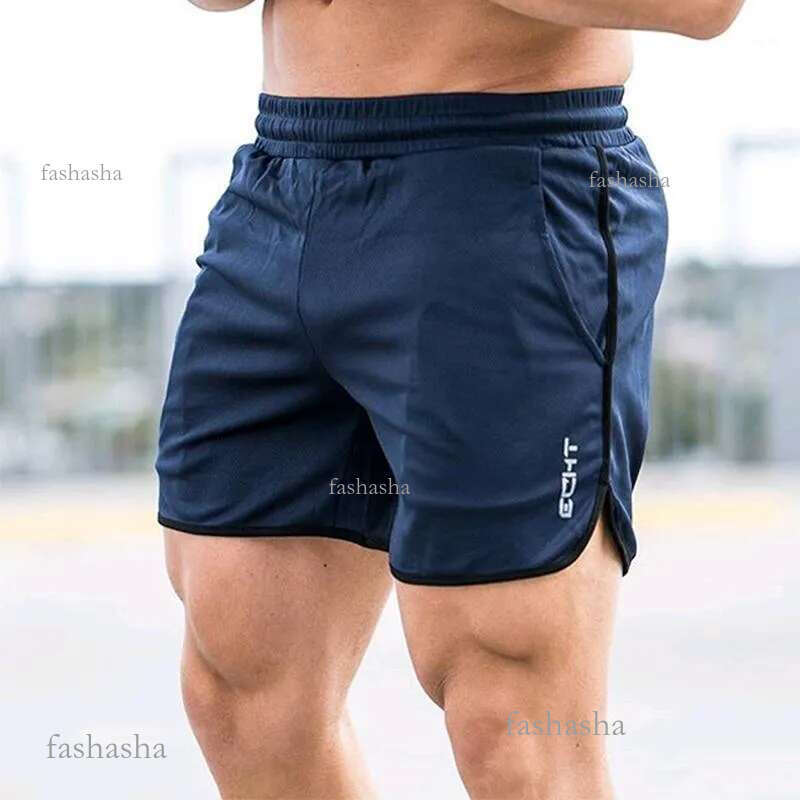 Men's Shorts Men Fitness Bodybuilding Man Summer Gyms Workout Male Breathable Mesh Quick Dry Sportswear Jogger Beach Short