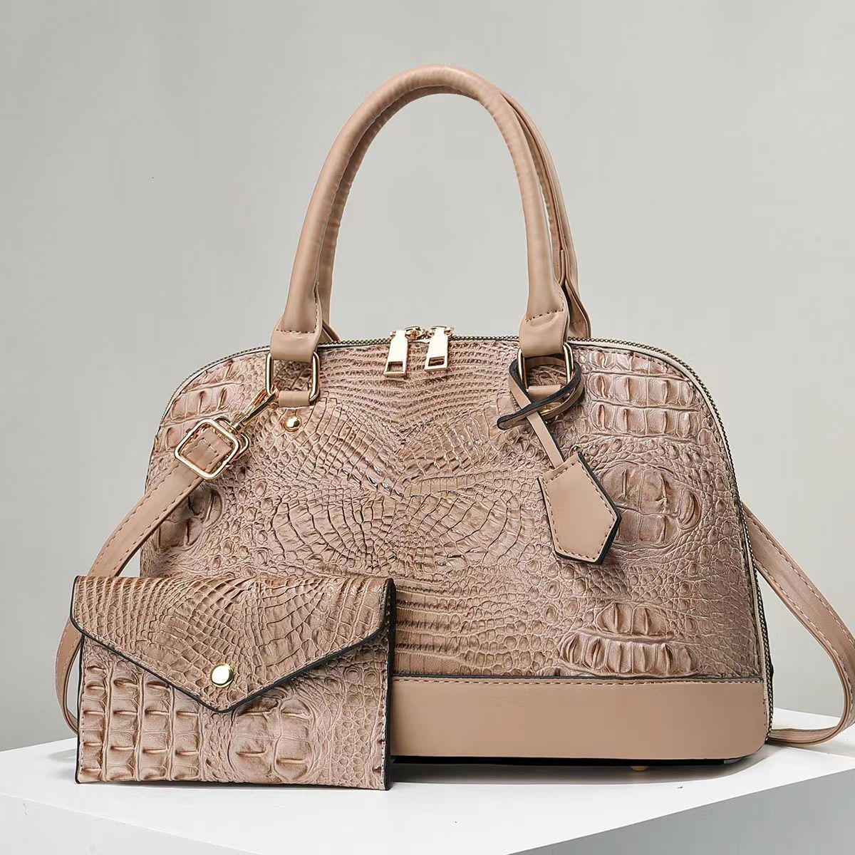 2025 New Shell Fashion Trendy Women's Multi Functional Designer Slant Shoulder Casual Mother And Child Set Handbag
