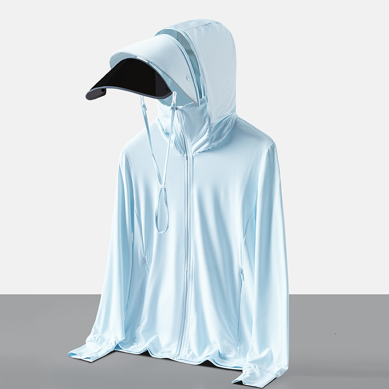 Sunscreen clothing women in summer, thin style, UV resistant, face blocking, breathable lenses, outdoor tourism, fishing, sunscreen clothing, jacket f