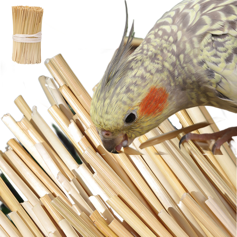 3/100g Ball Bird Toy Natural Pet Parrot Bite Toys Budgies Cockatoo Parakeet Cockatiels Lovebird Cage Teething Toy Nest Decor Ḁ