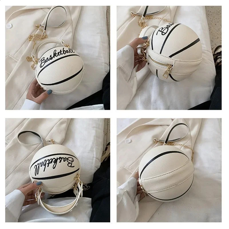 Selling Ladies Spherical Bag Personality Basketball Bag Shoulder Messenger Bag Korean Round Bag Womens Bag 250304