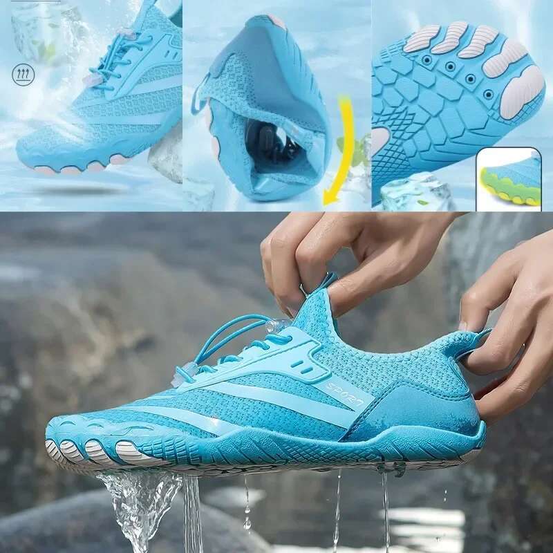 NEW Unisex Barefoot Men Outdoor Beach Water Sports Upstream Aqua Shoes Women Gym Sport Running Fiess Sneakers Size 35-47