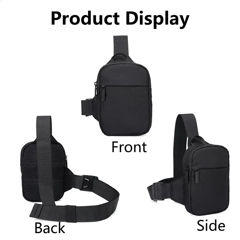 Japanese Mens Chest Bag Fashion Small Canvas Shoulder Crossbody Bags for Man Mini Cloth Sling Sport Cross Phone Male Handbag 250227699
