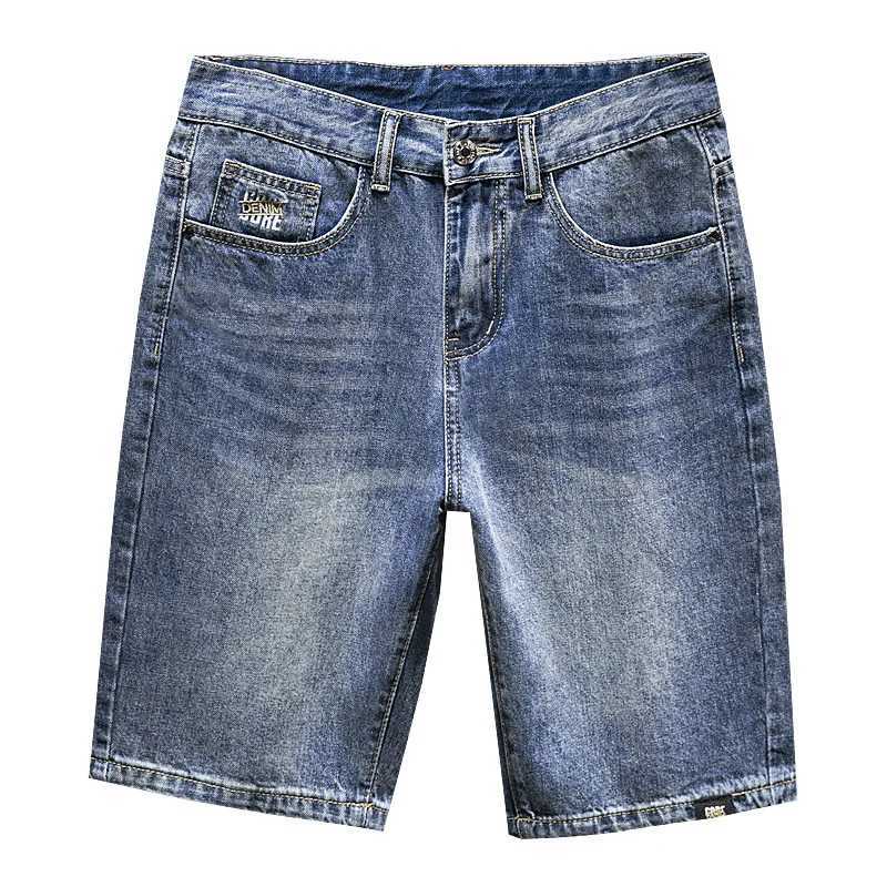 2024 New in Vintage Mens Denim Shorts Fashion Straight Bermuda Jeans Slim Soft Casual Short Pants Male StreetwearT250305
