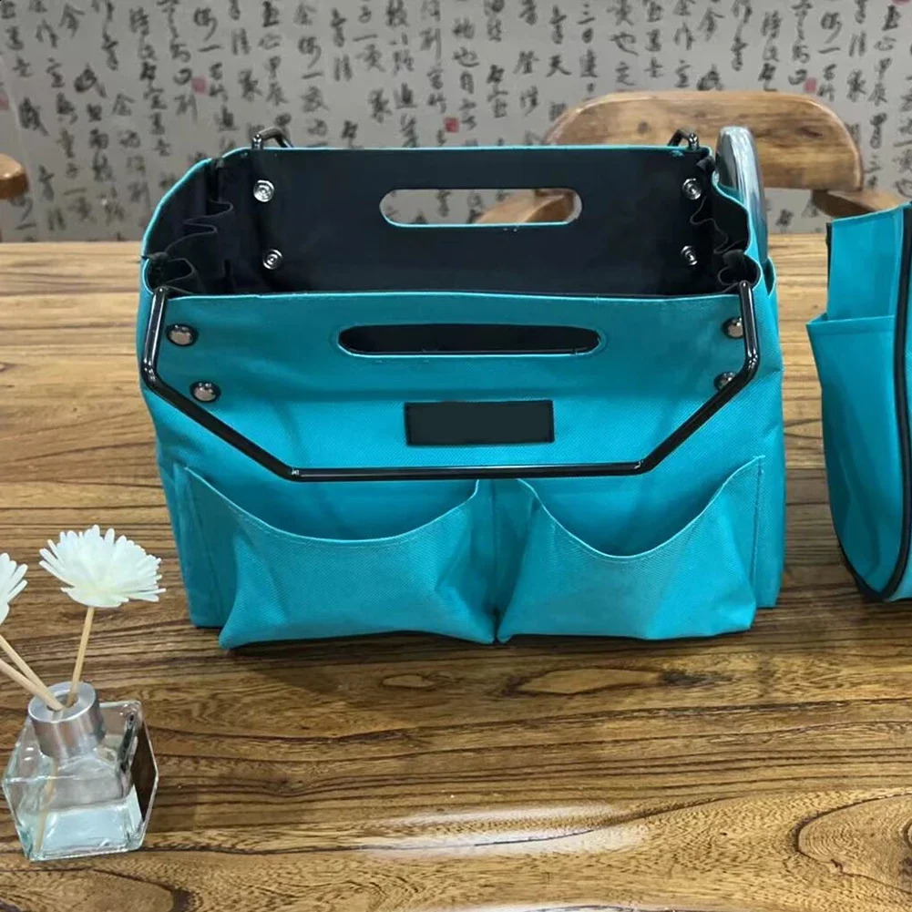 Ship from US Telescoping Ladder Tool Bag Hanging Organizer Waterproof Oxford Cloth Folding Herringbone Storage 250305FBB