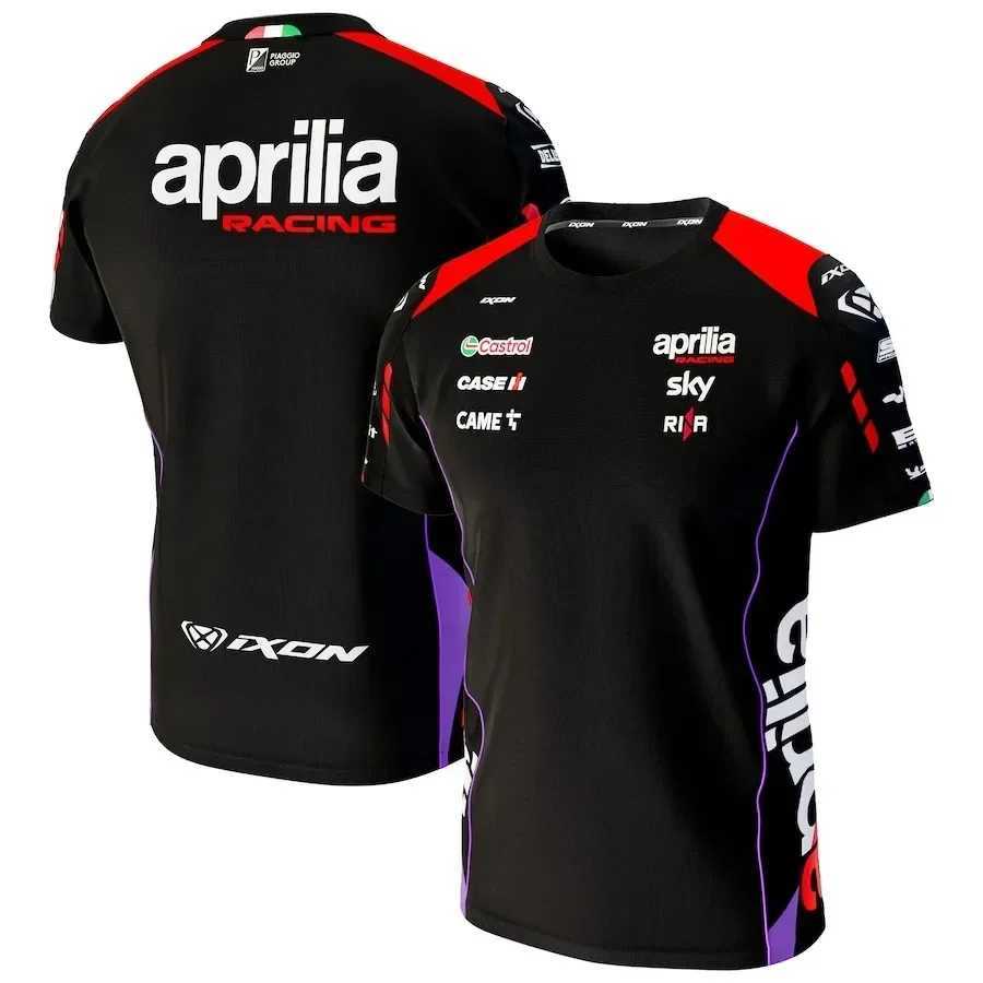 Men's T-Shirts 2025 Summer New MOTO GP Outdoor Extreme Sports Quick Dry Breathable Cycling Suit F1 Hot Selling Apulia Racing Team Mens T-shirt z250305