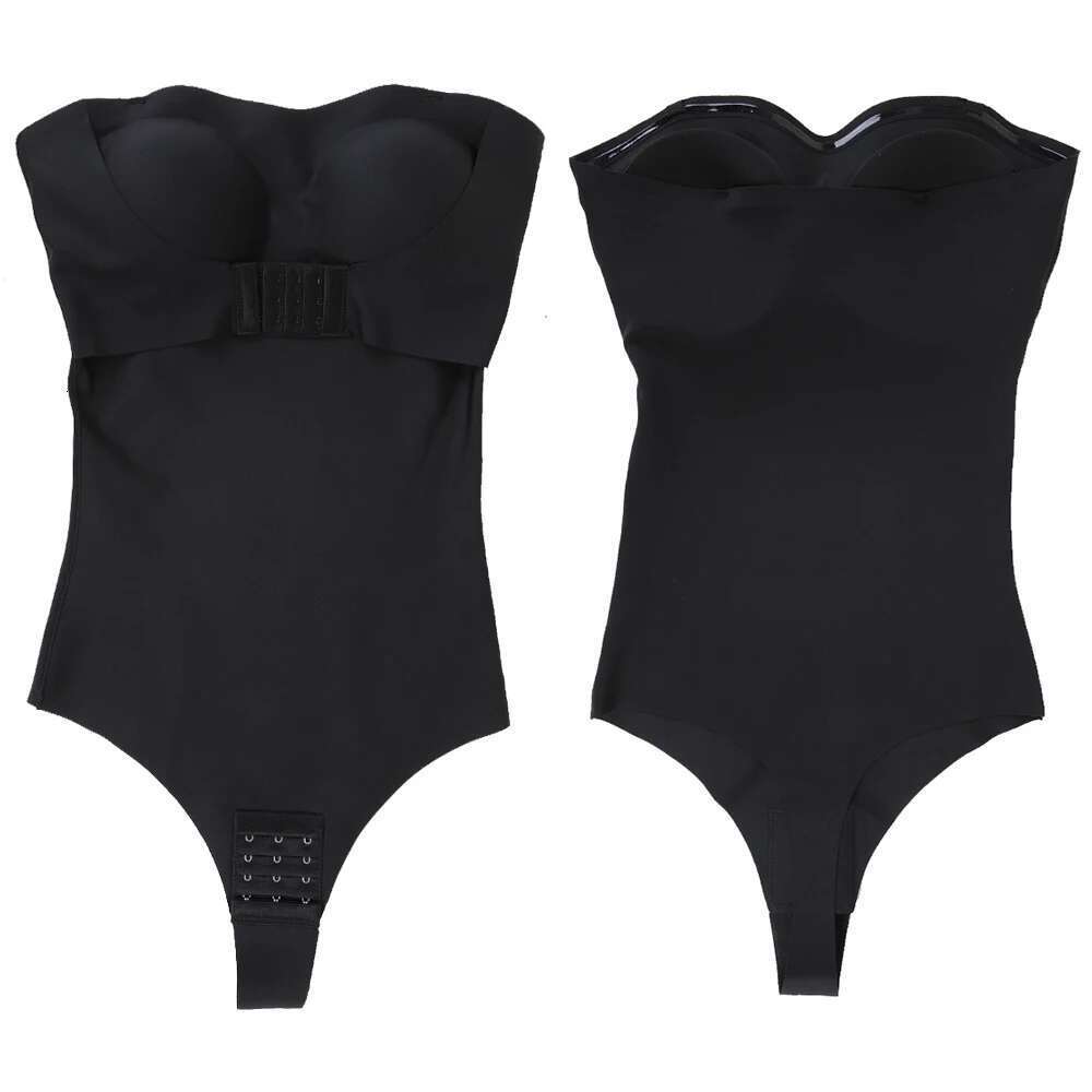 Strapless Seamless Bodysuits Shapewear For Women Tummy Control Built In Bra Tops Sculpt Body Shapers Corset KLMY