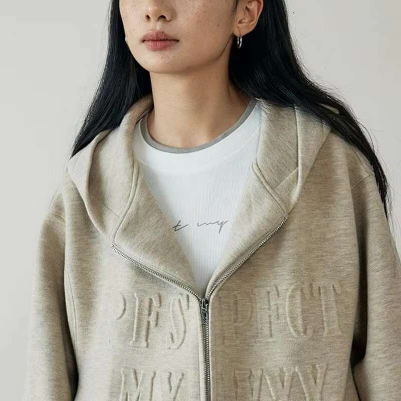 Custom Women's Hoodies And Sweatshirts For Women Zip Up Oversize Emed Hoodie