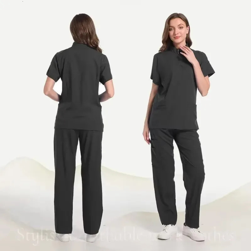 Hospital Scrub Suits Nurse Uniform Women Clothing for Doctor Scrub Set Beauty Work Clothes Surgery Top Pants 250304