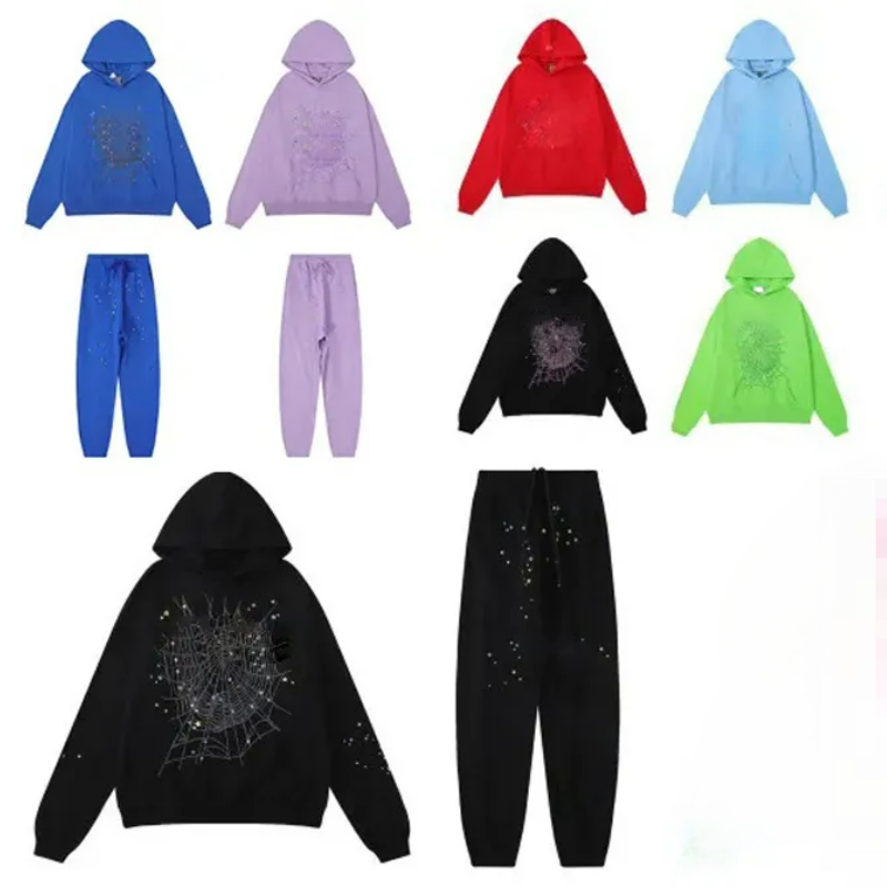 High quality Jogging Pike High Street Hip Hop Puff Craft FREE shipping hoodies Spyderhoodie Women Web Hoodies Tracksuit Puff Print Pullover Pants
