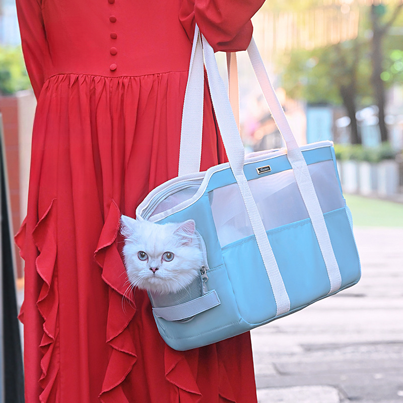 Dog Carrier Bag Soft Side Backpack Cat Pet Carriers Dog Travel Bags Airline Approved Transport for Small Dogs Cats Outgoing