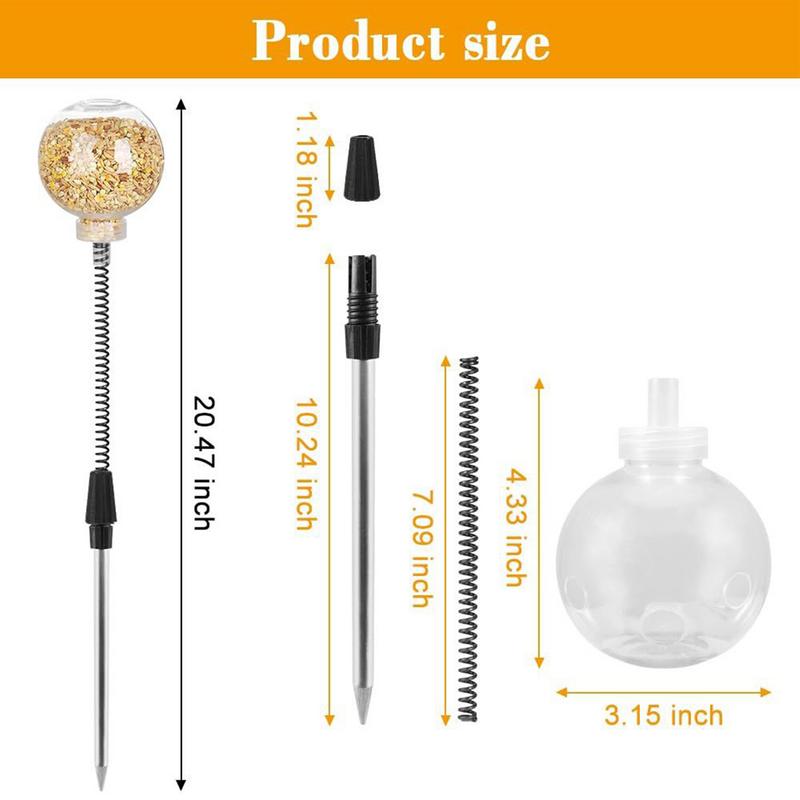 Slow Feed Release Toy for Flock Chicken Coop Pecking Toy Funny Hens Feeding Supplies Poultry Treat Dispenser for Boredom Busting