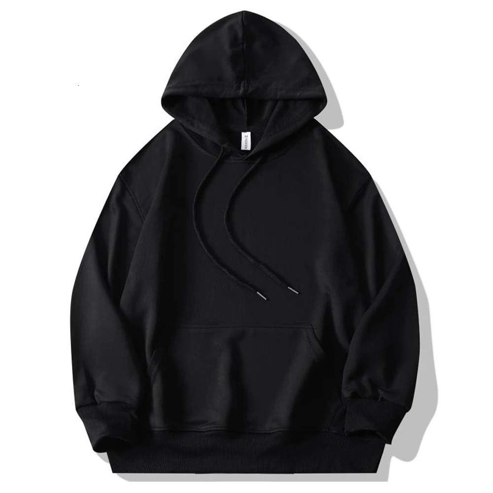 Blank Sublimation Lightweight Hoodies Wholesale Pullover Men Hooded Sweatshirt Drop Shoulder White Hoodies Man Sudaderas Hombre 250304