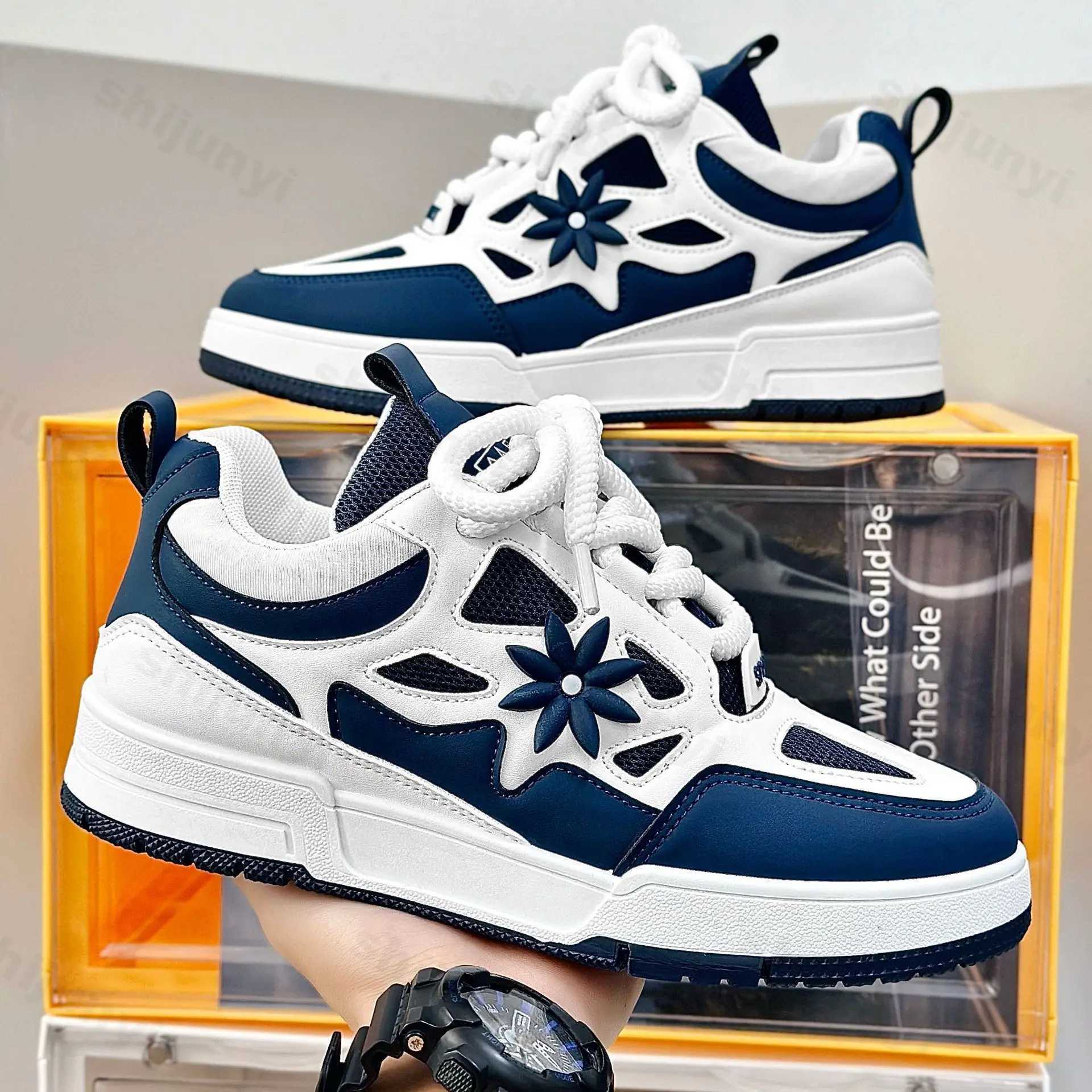 Men Platform Vulcanized Shoes New Fashion Increased Thick Sole Breathable Casual Wear Resistant Casual Sports Shoes for MenC250305