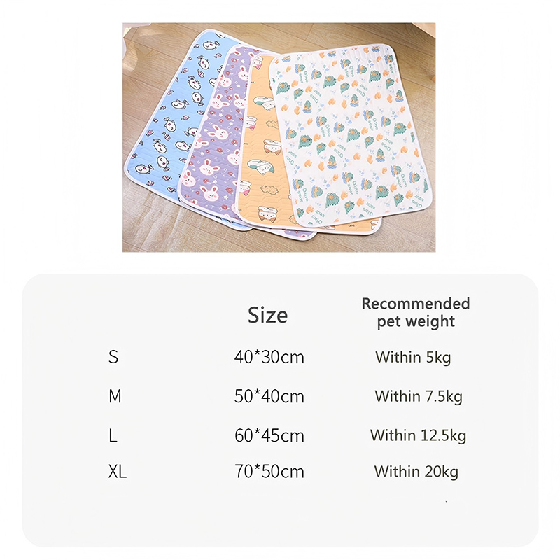 Cat Dog Sleeping Mat Pet Summer Cooling Latex Pad Cute Cartoon Pattern Kennel Ice Silk Cool Mats Floor Sofa Blanket Pet Supplie
