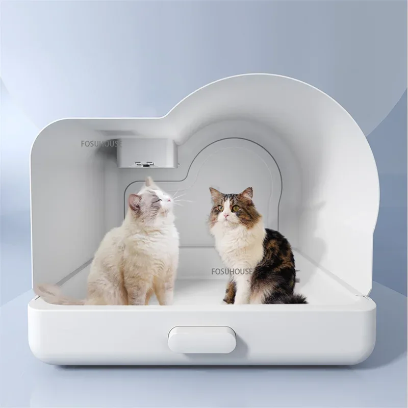 Fully Enclosed Odor-proof Exhaust Sandbox for Cat Large Cat Toilet Pet Supplies Cat Litter Box Automatic Deodorization System