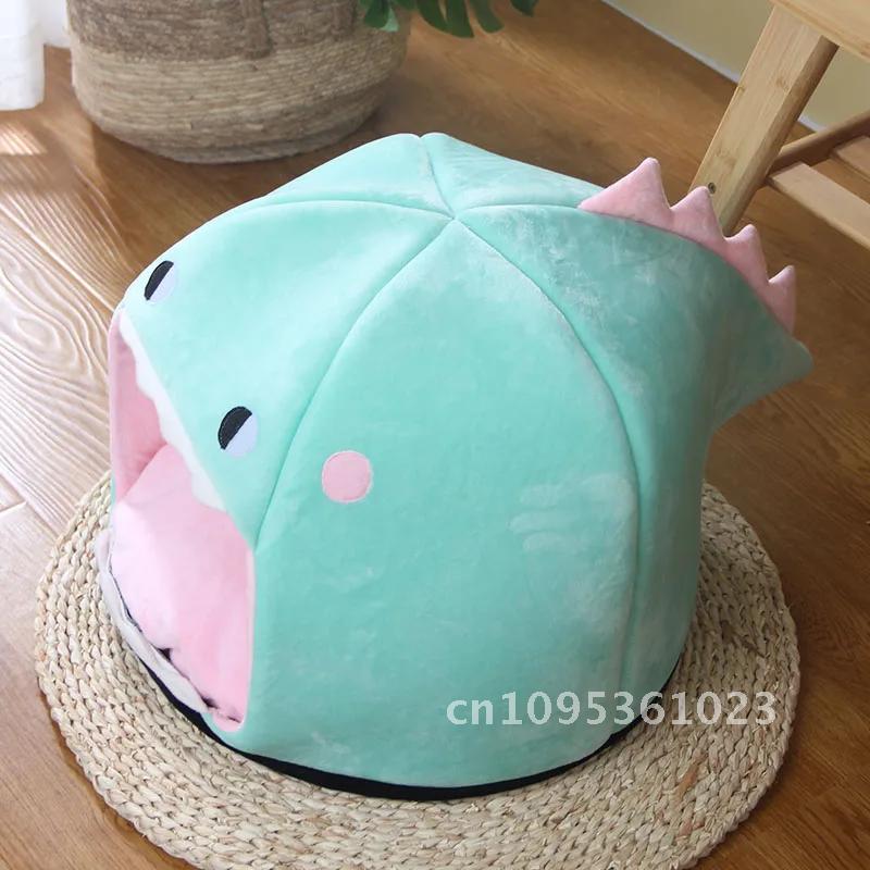 Shark cave cat house pet bed tent lounge chair warm basket mat bed mat dog puppy kitten house cozy cat dog supplies for