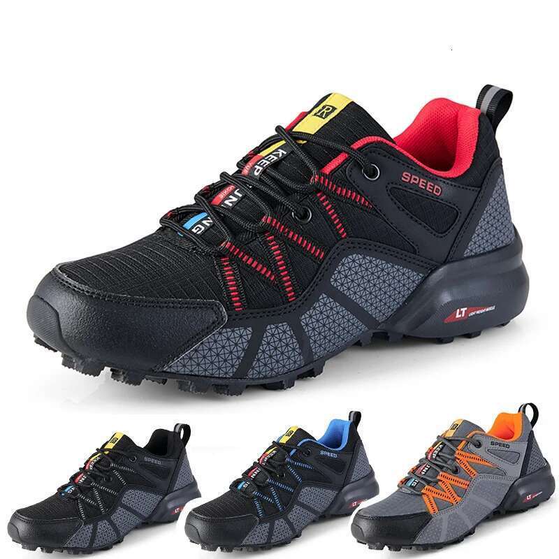 Professional Lockless Bicycle MTB Comfortable Fashion Hiking Jogging Sports Men Motorcycle Shoes