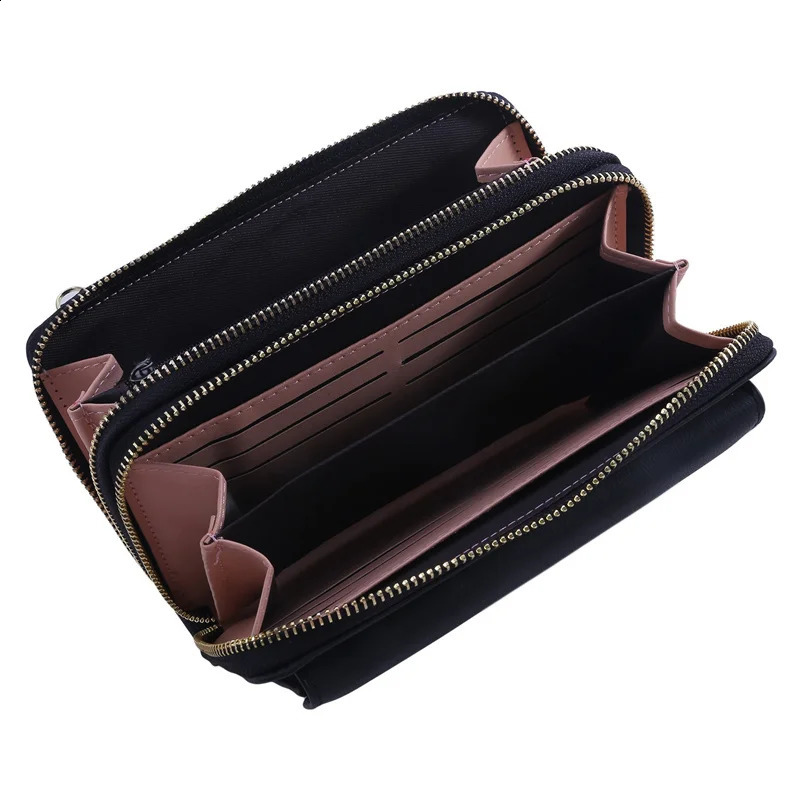Women Handbags Pu Leather Shoulder Bags Female Double Layer Large Capacity Crossbody Lady Card Holders Portable Handbag 250305