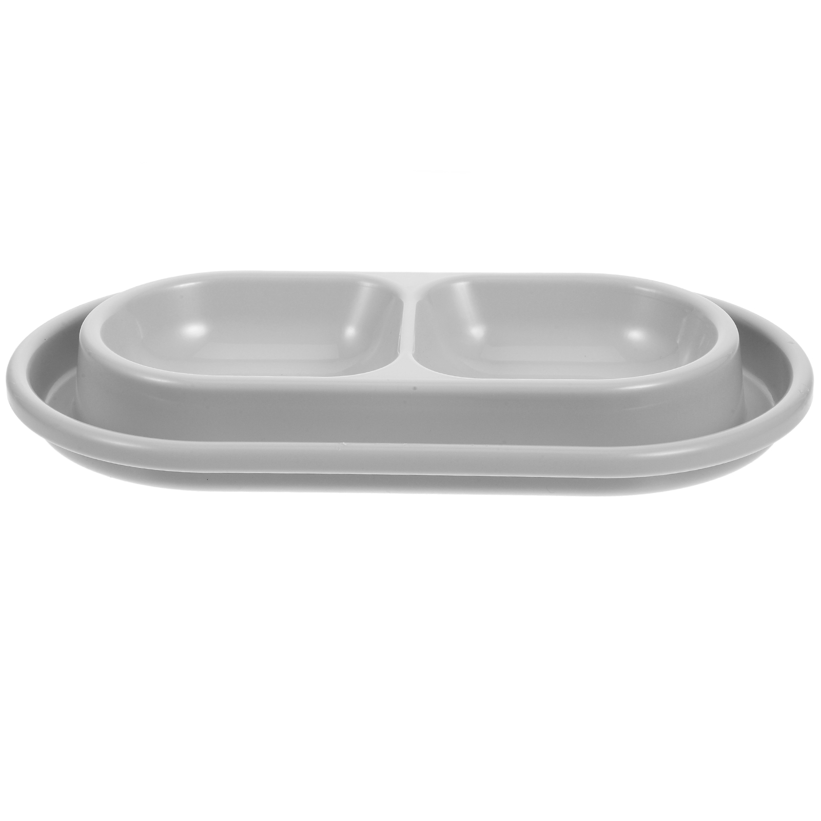 Cat Bowls Anti-Ant for Pets Food Kitten Grey Outdoor Cats Feeder Dog Water No Spill