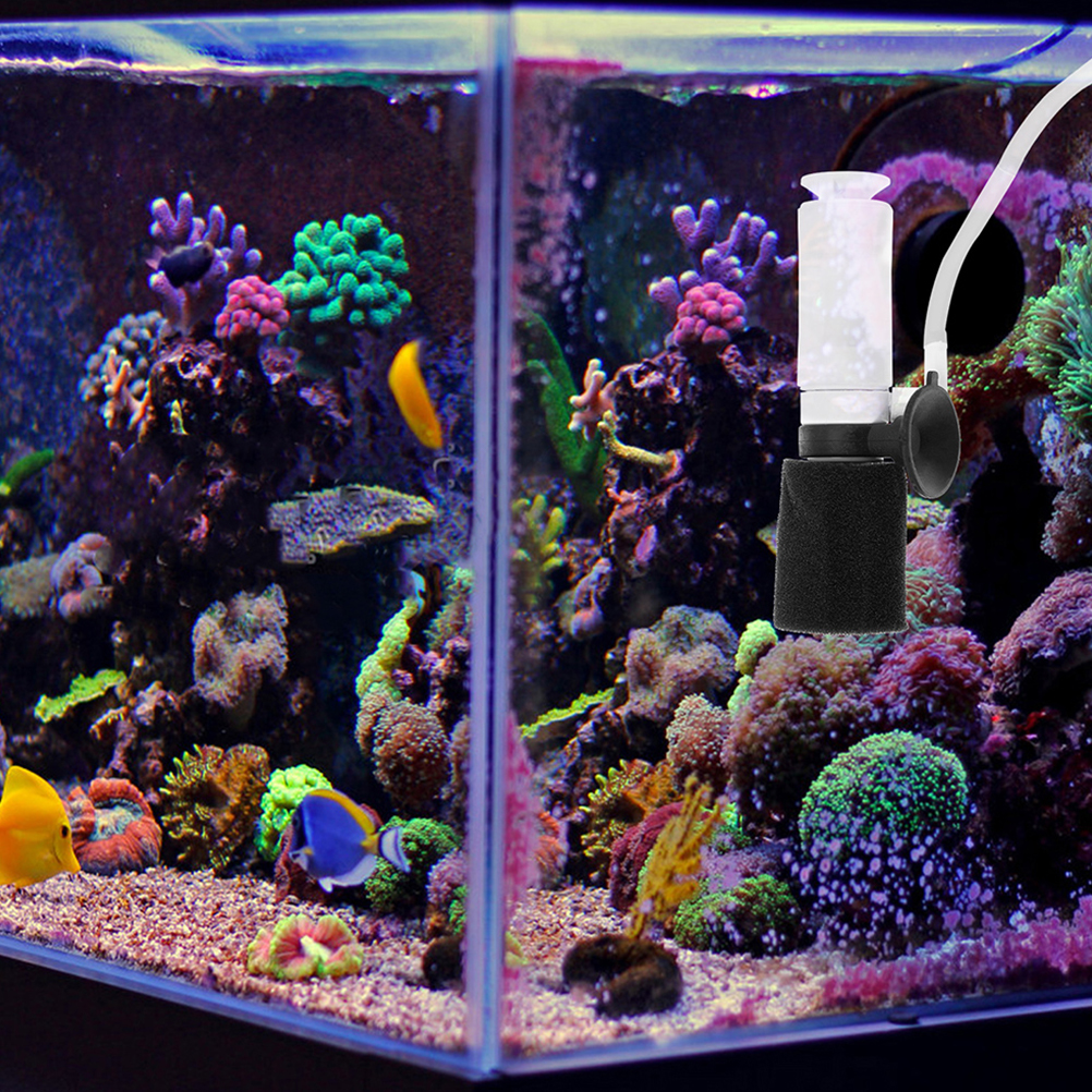 Aquarium Mini Sponge Filter for Turtle Tank Fish Stainless Steel Small Betta Pneumatic