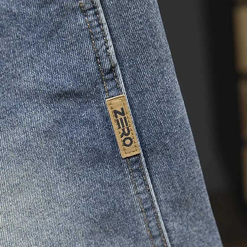 Summer Thin Bermuda Jeans Mens High Street Straight Shorts Fashion Casual Blue Classic Style Male Clothes Short PantsT250305