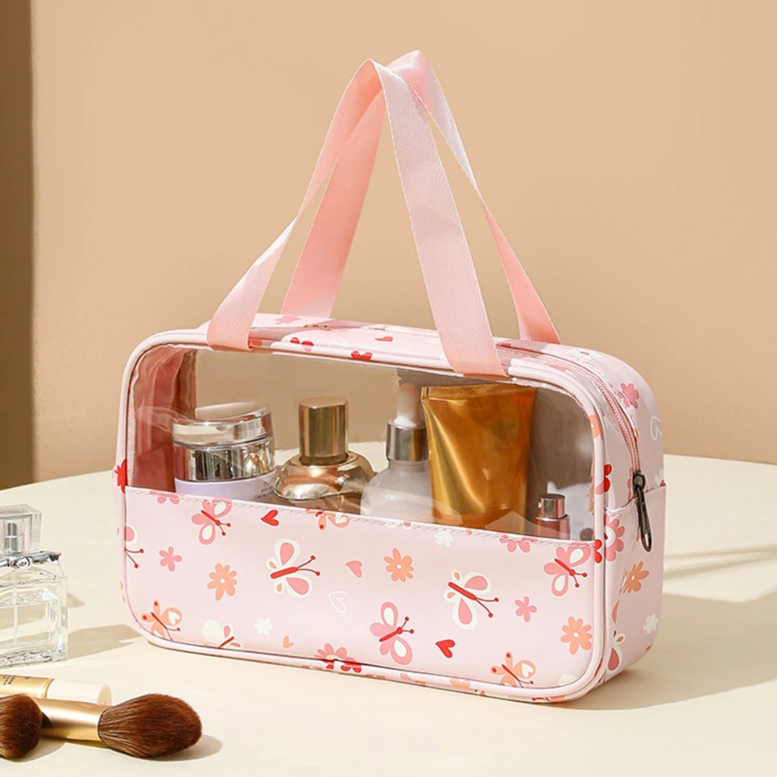 Ship from US 1Pcs Cosmetic Makeup Skincare Wash Bag Large Capacity Beauty Pocket Prefect Gift For Mother Girlfriend 250305FBB
