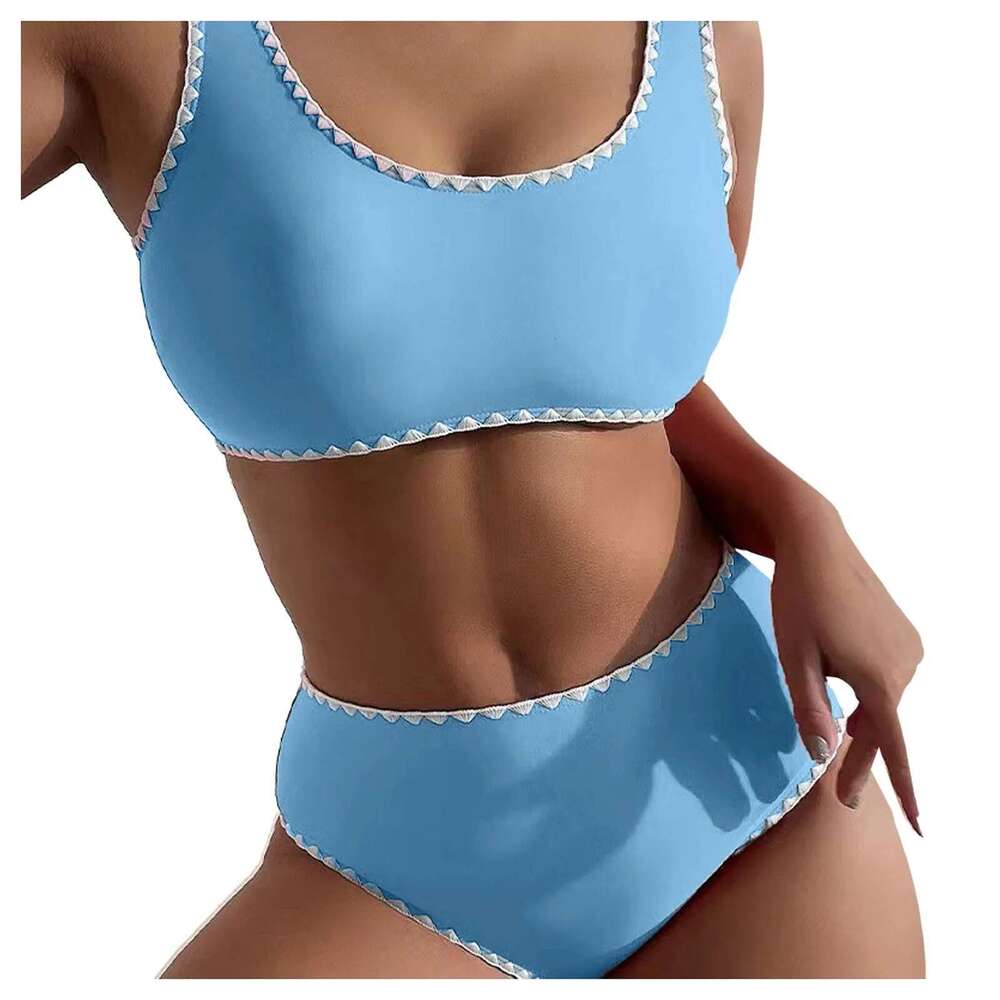 Lace Sexy Bikini Woman 2023 High Waist Swimwear Women Swimsuit Push Up Bikinis Set 2 Pieces Bathing Suit Swimming For Beach Wear Km-Ly