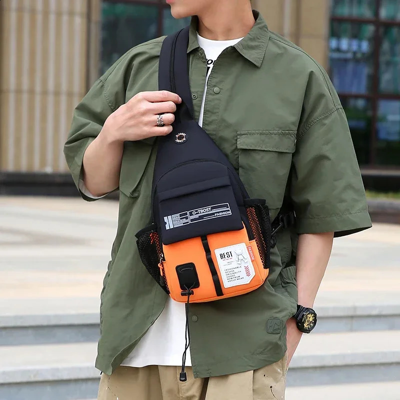 OTBOST 2 in 1 Chest Bag and Backpack Outdoor Crossbody for Men Women with Oxford Cloth 250227