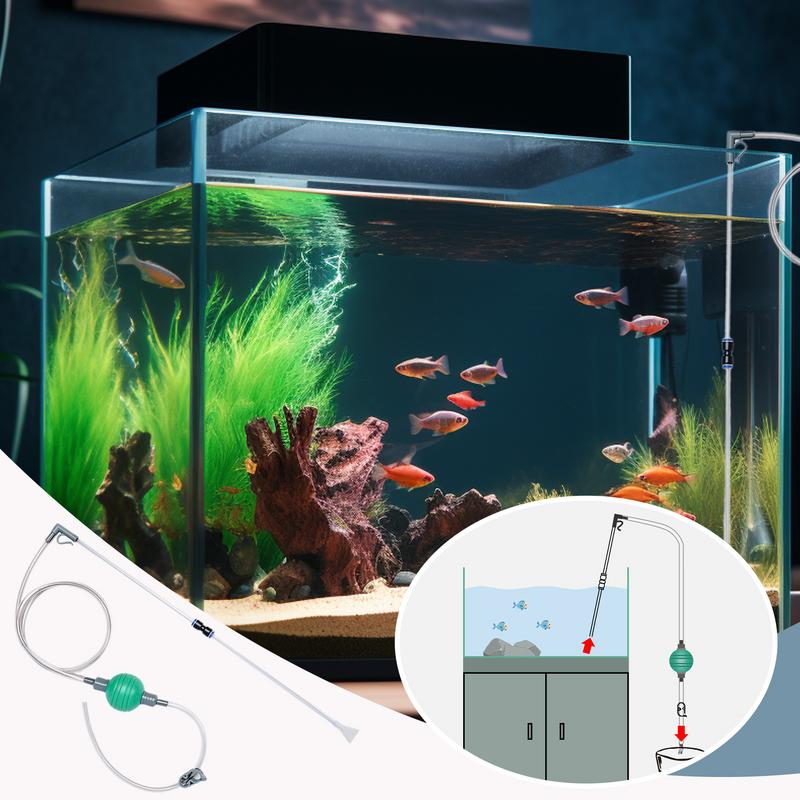 Aquarium Gravel Cleaner Gravel Cleaning Tool Aquarium Glass Cleaner Shopping Center Home Siphon Equipment To Maintain Clear