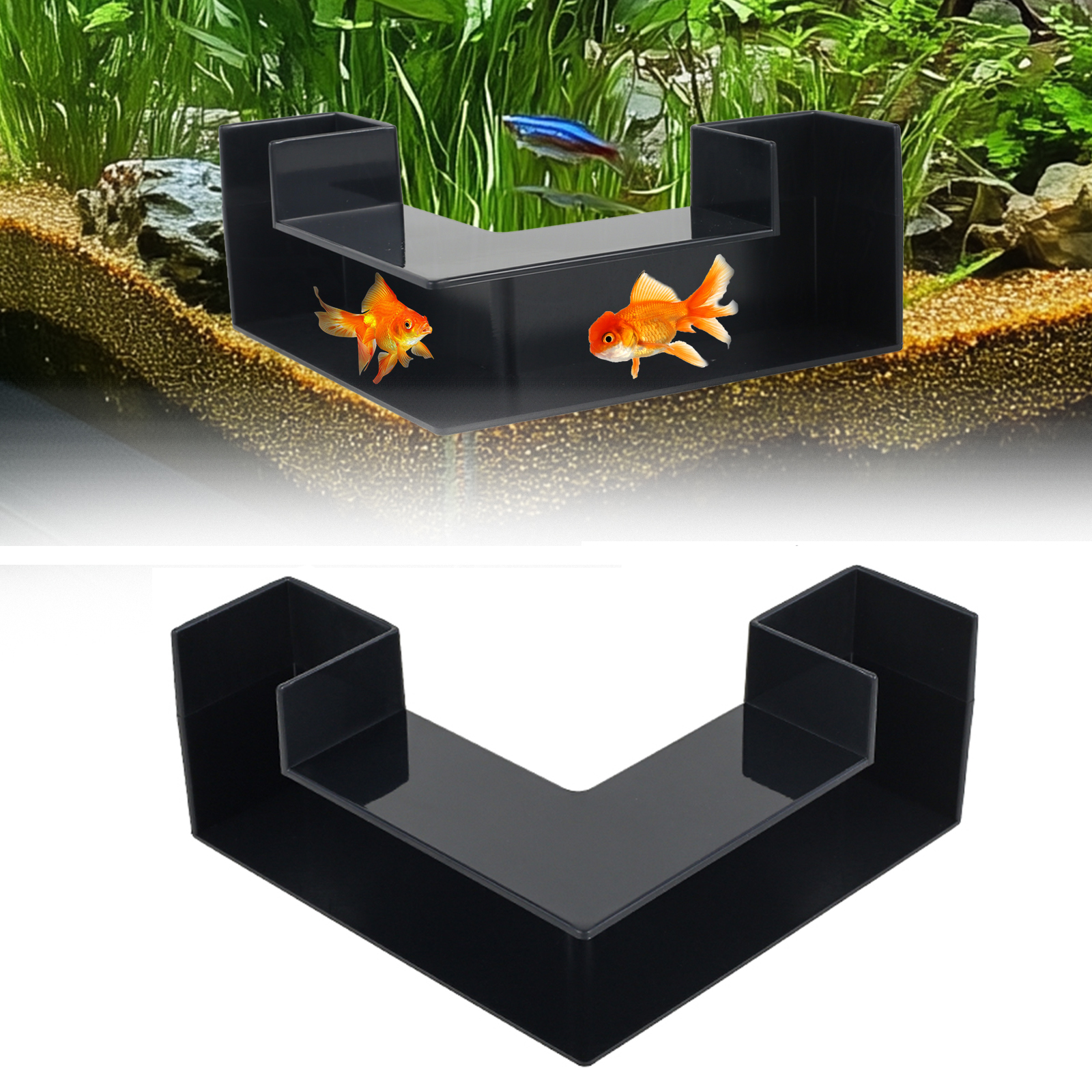Aquarium Tunnel Underground Cave L Shape Shrimp Fish Hides Tunnel Aquatic Pets To Breed Play AndRest Fish Tank Ornaments