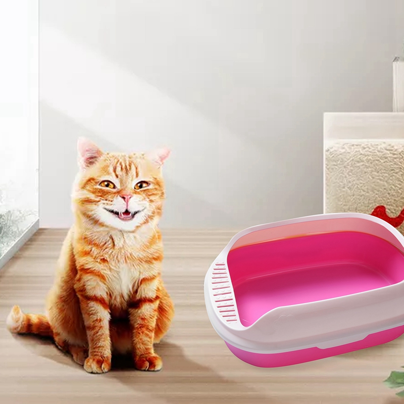 AAAC-Toilet Bedpan Cat Litter Box Cat Dog Tray Toilet Supply Teddy Anti-Splash Pet Dog Toilette Puppy Indoor Home Plastic Sandbo
