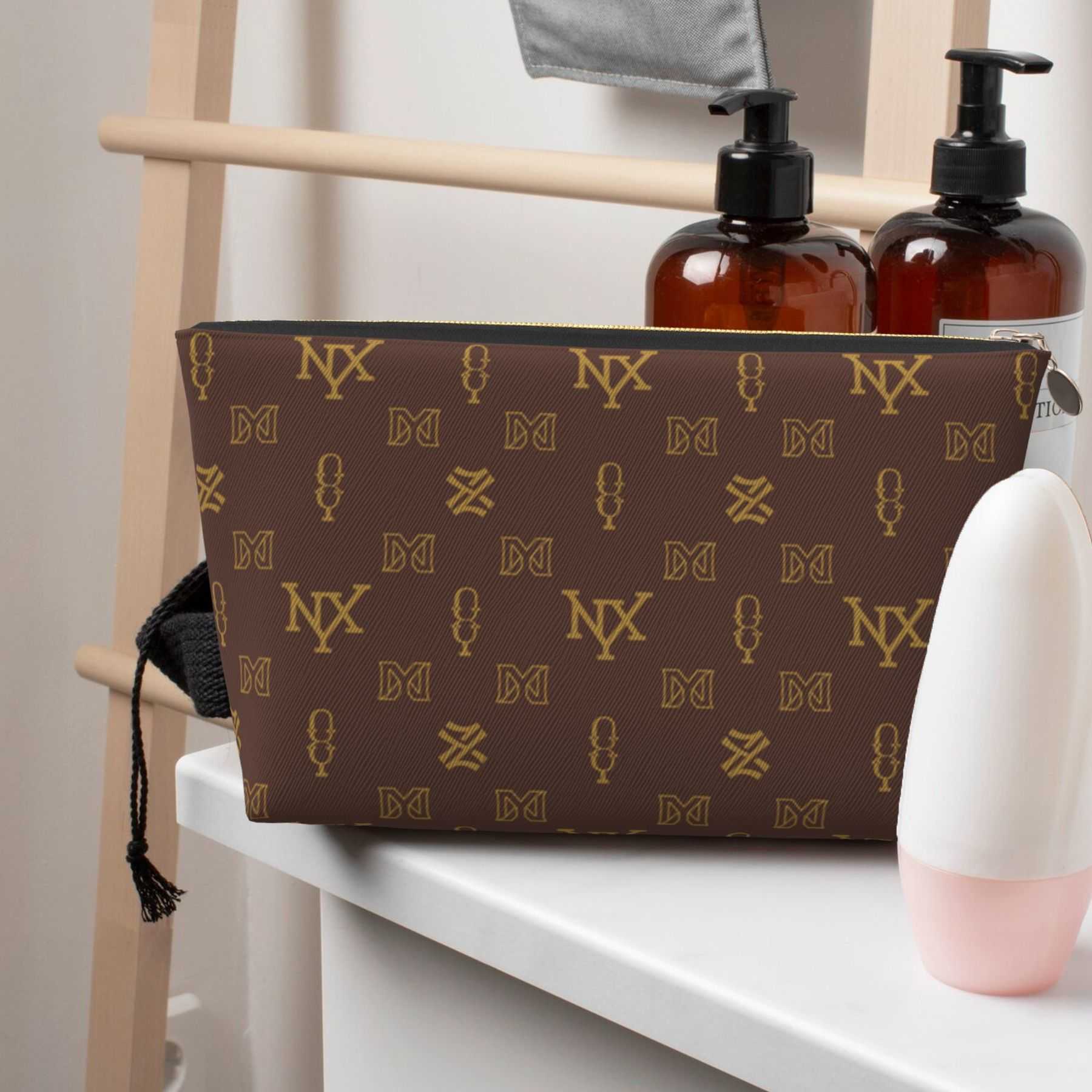 NXY Designer Bag Zipper Cosmetic Bags Luxury Bag Vintage Leather Women Makeup Bag Toiletry Cosmetics Pouch Fashion Woman Travel Make Up
