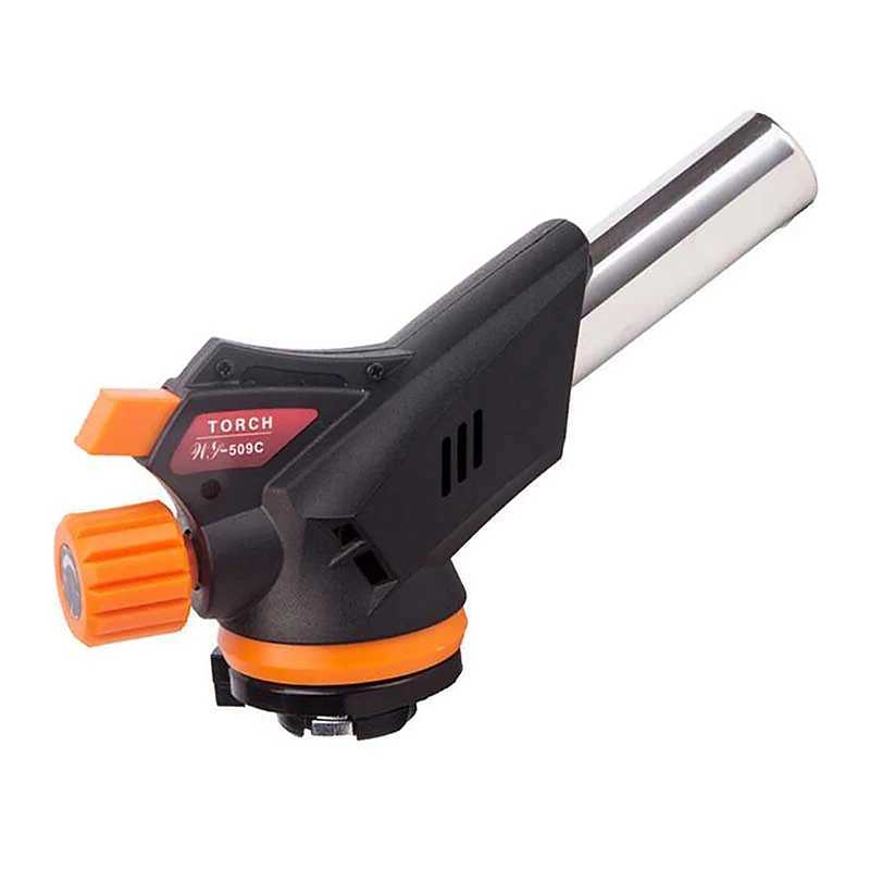 Welding Gas Torch Flame Gun Burner Nozzle Flamethrower Butane Burner Outdoor Camping BBQ Brazing Torch Kitchen Cooking BurnerT250305