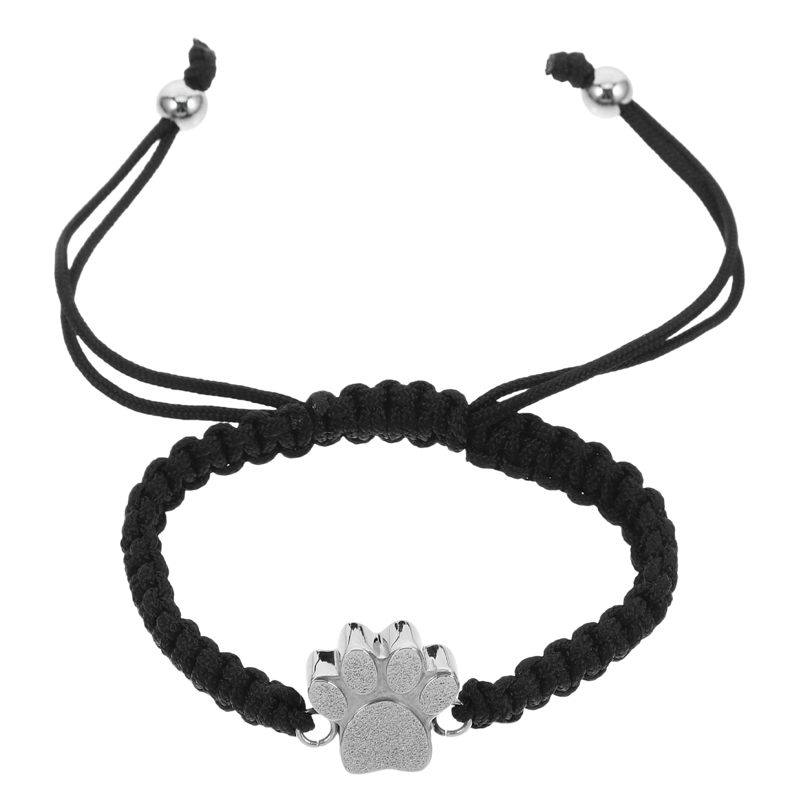 Cremation Bracelet for Pets Ashes Dog Paw Pendant Bangle Stainless Steel Memorial Urn Jewelry for Pet Remembrance and Keepsake
