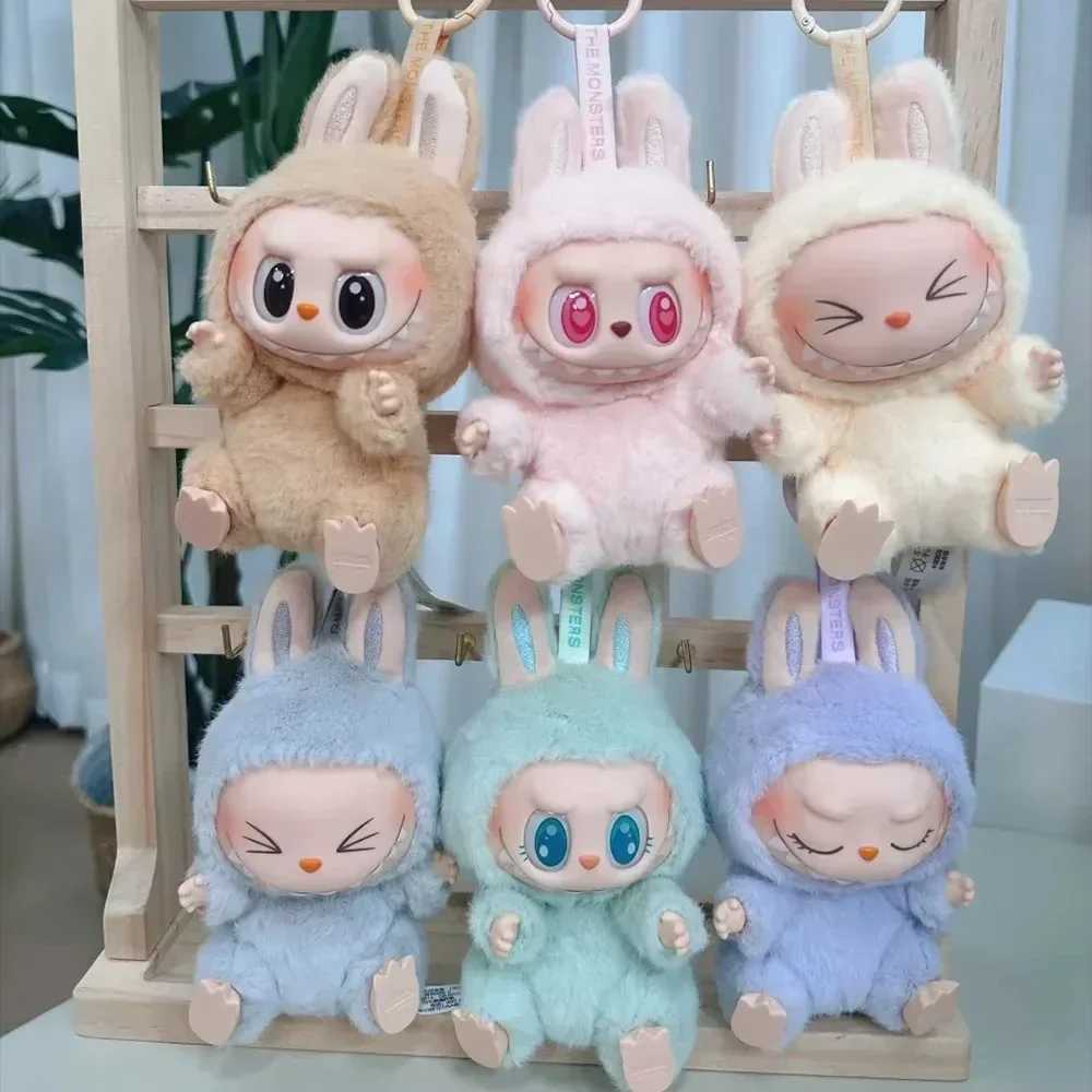 1 1High Quality Macaron 2nd The Monsters Labubu Sitting Party Vinyl Plush Blind Box Decorative Surprise Box Doll Birthday GiftT250510