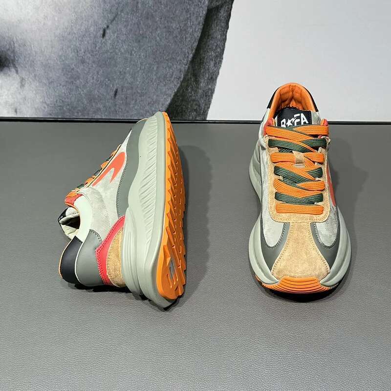 Spring Fashion Brand Mens Chunky 2025 Design Trainers Platform Shoes Outdoor Streetwear Casual Sneakers Men