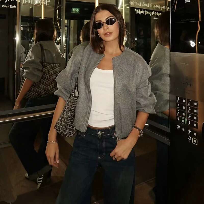Trautumn Jackets 2024 New Chic Loose Street Warm Women's Jacket & Elegant Fashion Young Student Coat