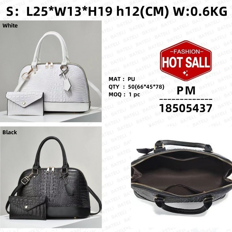 2025 New Shell Fashion Trendy Women's Multi Functional Designer Slant Shoulder Casual Mother And Child Set Handbag