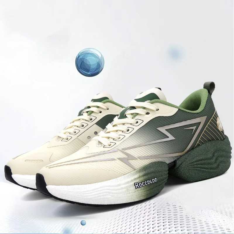 Air Cushion Sports Running Shoes Men Casual Marathon Carbon Plate Breathable tralight Wens Cfort Athletic Sneakers Tenis Y250304
