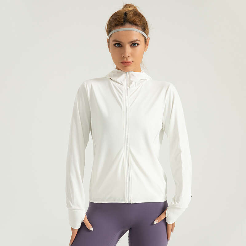 Summer New Hooded Coat For Women Outdoor Jacquard Breathable Sunscreen Clothes In The Special Zone KLMY