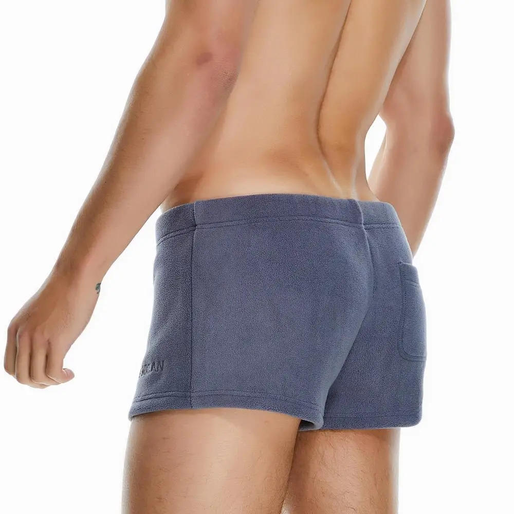 SEOBEAN Mens Pajamas Shorts Sleep Bottoms Boxer Homewear Underwear Gym Fitness Drawstring for Man 250224